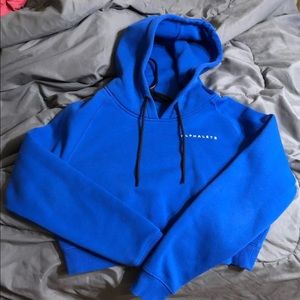 SOLD!!! Alphalete blue crop hoodie